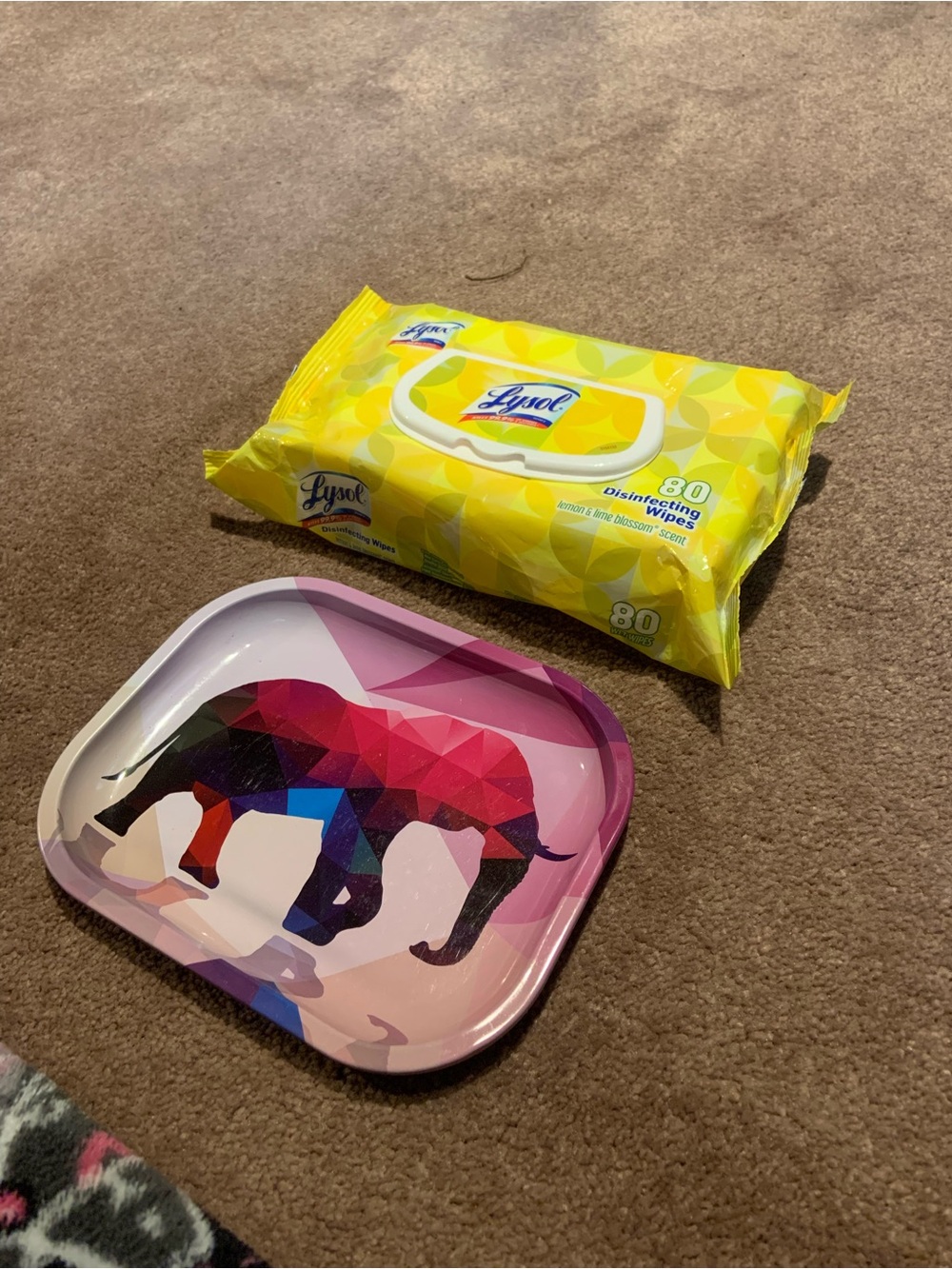 Geometric Multicolor Elephant Tray - Picture 5 of 5